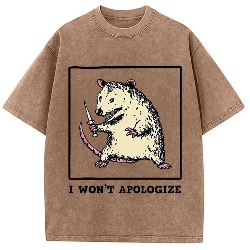 Tokyocanvas I Won't Apologize Washed T-Shirt