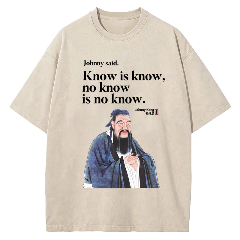 Tokyocanvas Know is Know Washed T-Shirt