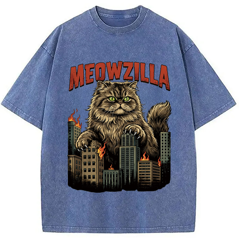 Tokyocanvas Cat  Attack Washed T-Shirt