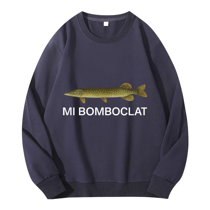 Tokyocanvas Mi Bomboclat Fish Meme Classic Sweatshirt