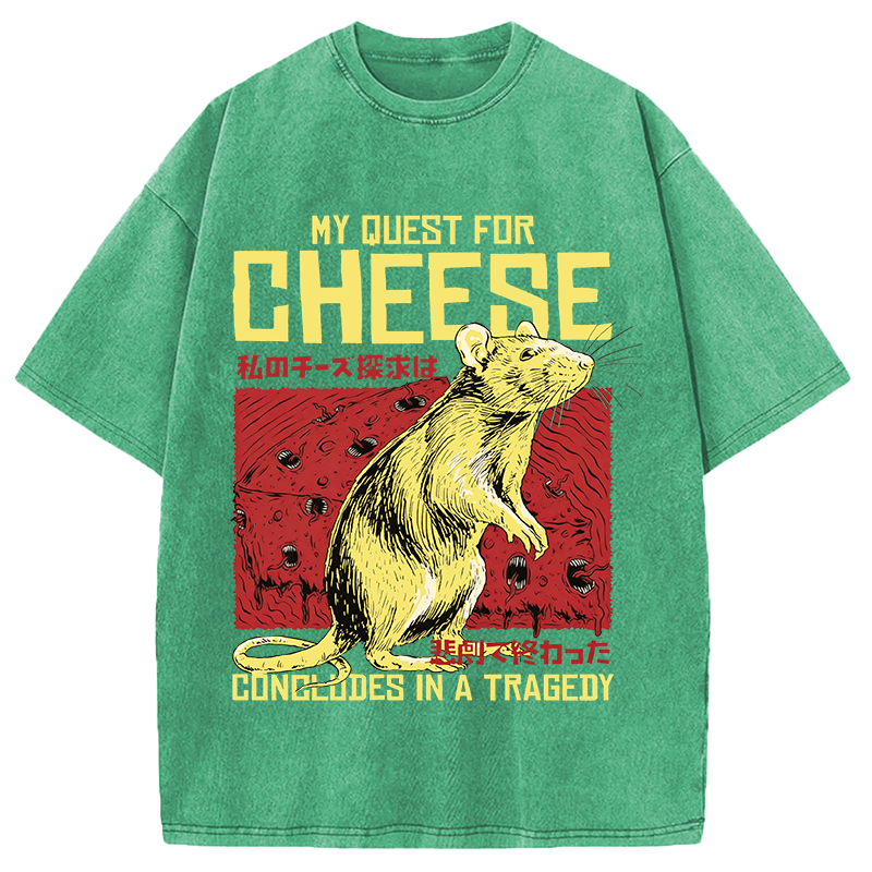Tokyocanvas My Quest For Cheese Washed T-Shirt