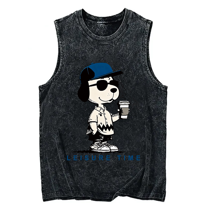 Tokyocanvas Dodger Dog Vintage Japanese Washed Tank