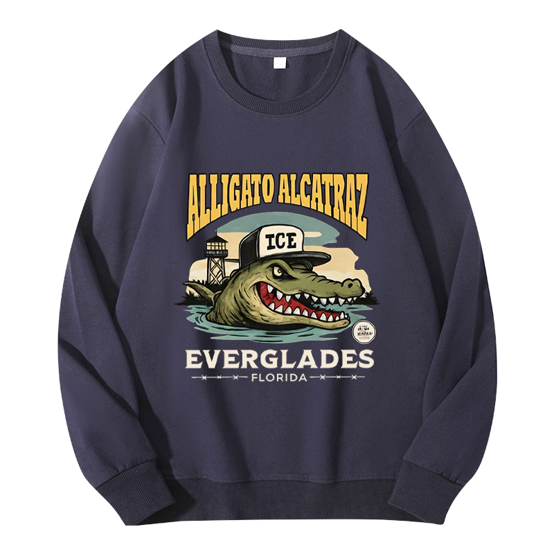 Tokyocanvas Vintage Alcatraz Alligator Classic Sweatshirt