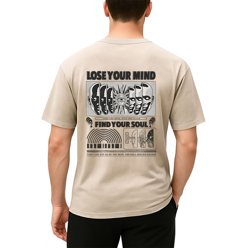 Tokyocanvas Lose Mind Find Soul Back Washed T-Shirt