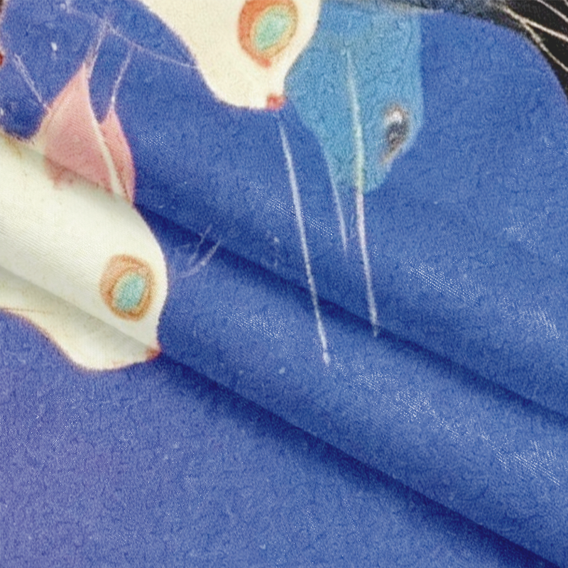 Tokyocanvas Colorful Ukiyo-e Cats Long Sleeve Graphic Print T-Shirt