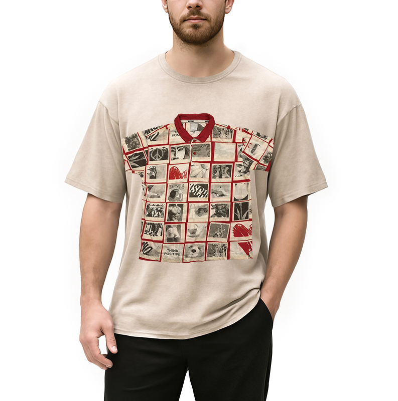 Tokyocanvas Art Shirt Of Washed T-Shirt