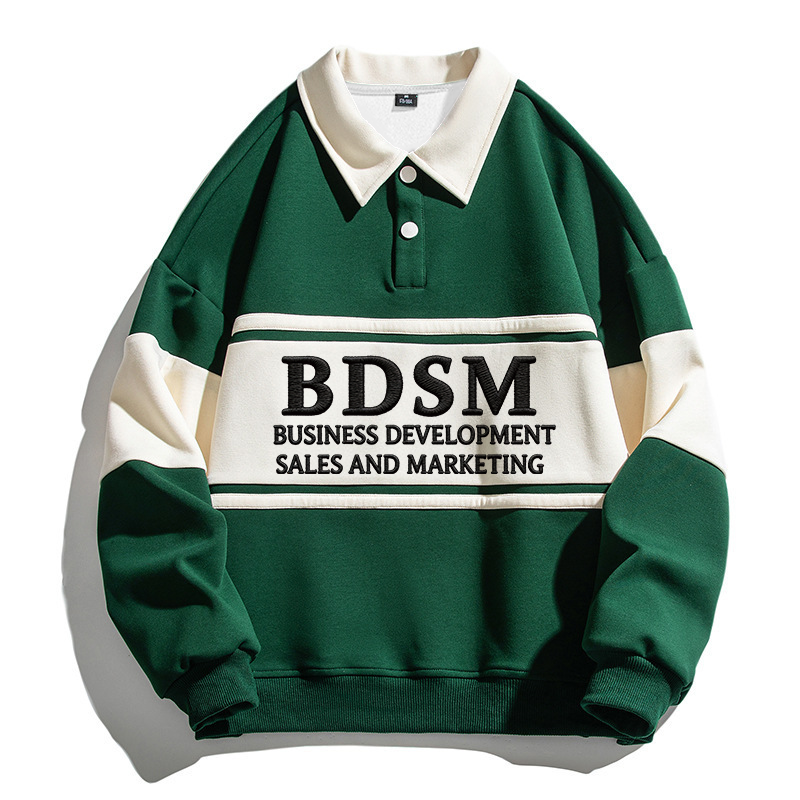Tokyocanvas BDSM Polo Embroidered Sweatshirt