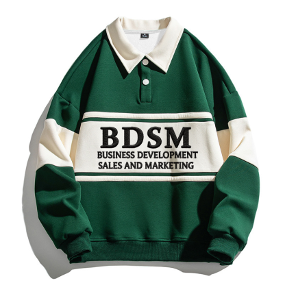 Tokyocanvas BDSM Polo Embroidered Sweatshirt