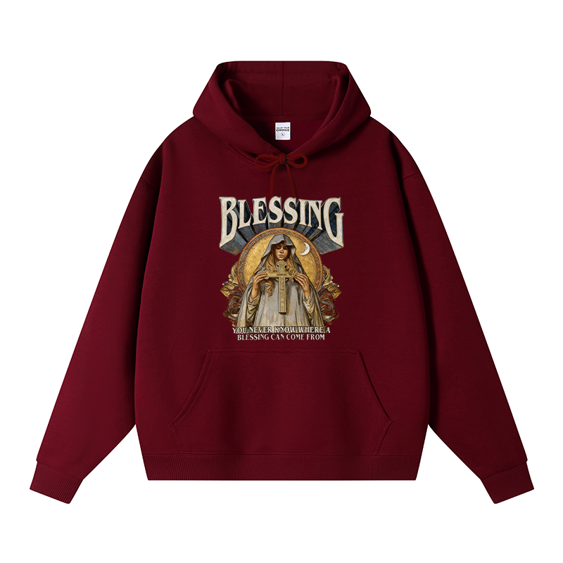 Tokyocanvas Blessing Fleece Lined Hoodie