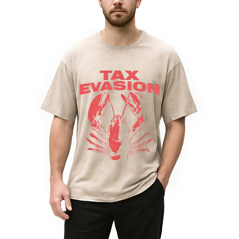 Tokyocanvas Tax Evasion Lobster Washed T-Shirt