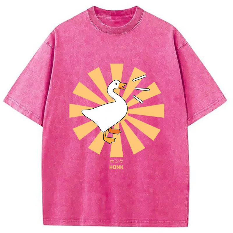 Tokyocanvas Honk Goose Japanese Washed T-Shirt