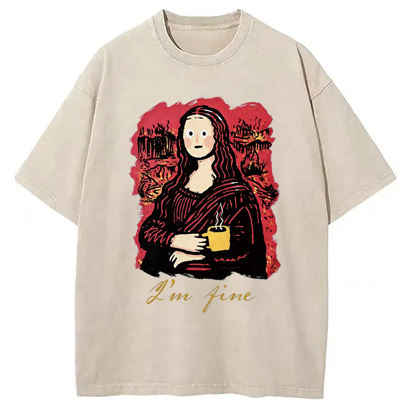 Tokyocanvas I'm Fine Art Washed T-Shirt