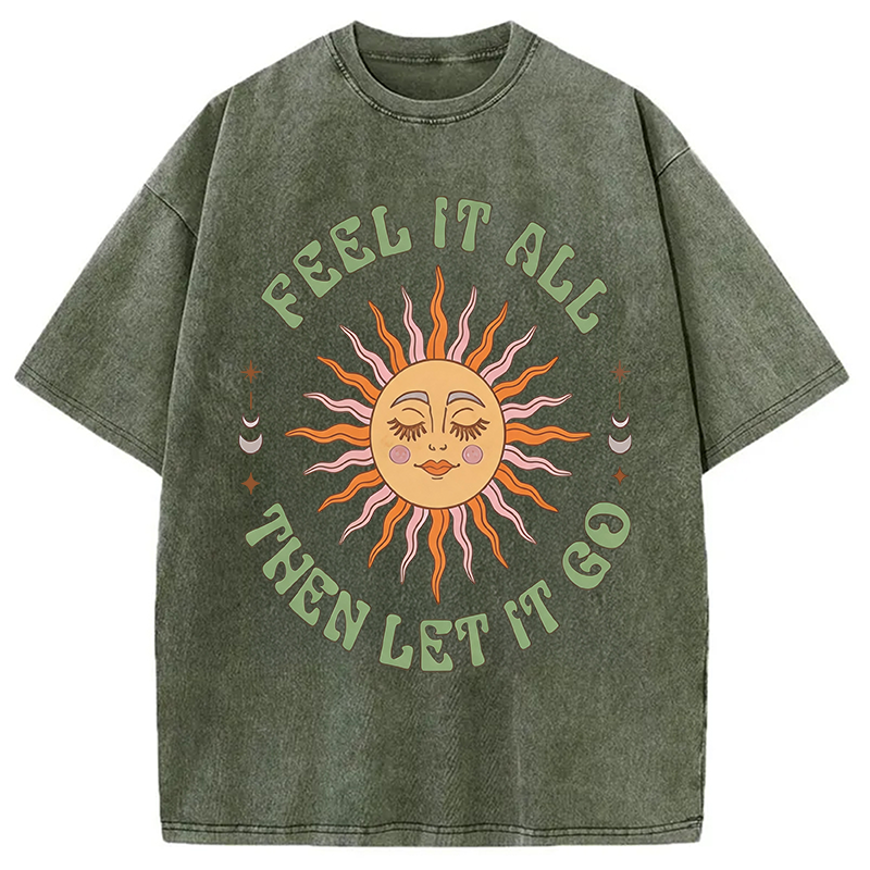 Tokyocanvas Breathe?and?Release? Washed T-Shirt