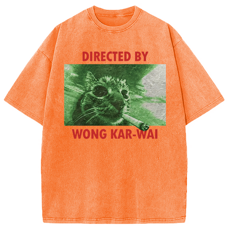 Tokyocanvas Wong Kar-Wai Cat Washed T-Shirt