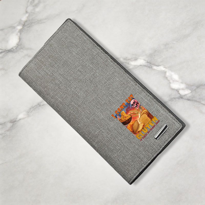 Tokyocanvas I Can't Eat Gluten Funny Meme Canvas Wallet