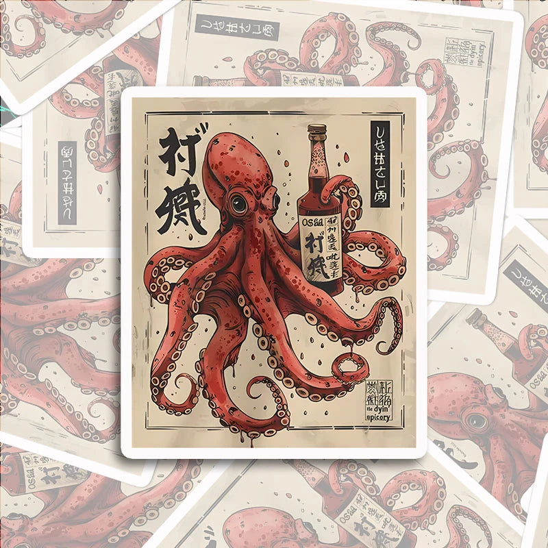 Tokyocanvas Osaka Saké Octopus Sticker