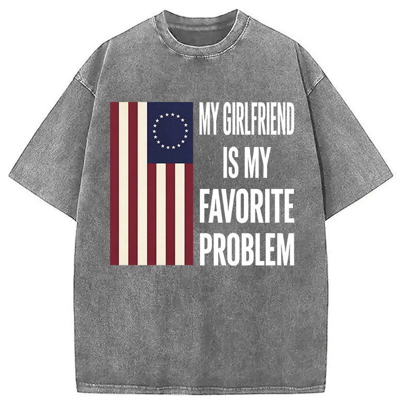 Tokyocanvas My Favorite Problem Funny Washed T-Shirt