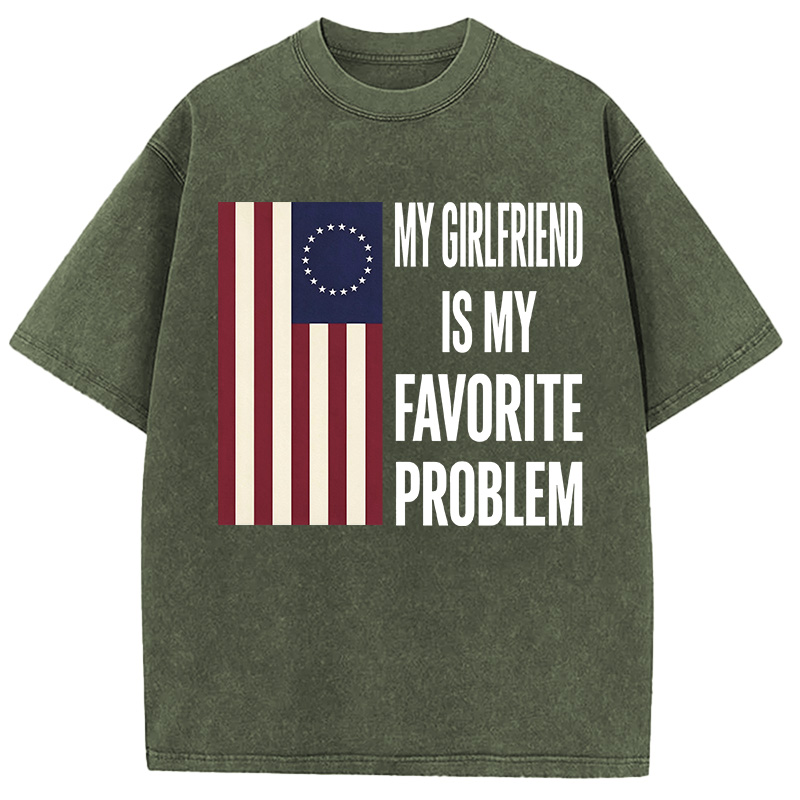Tokyocanvas My Favorite Problem Funny Washed T-Shirt
