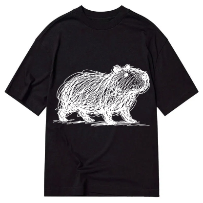 Tokyocanvas Minimalist Capybara Classic T-Shirt