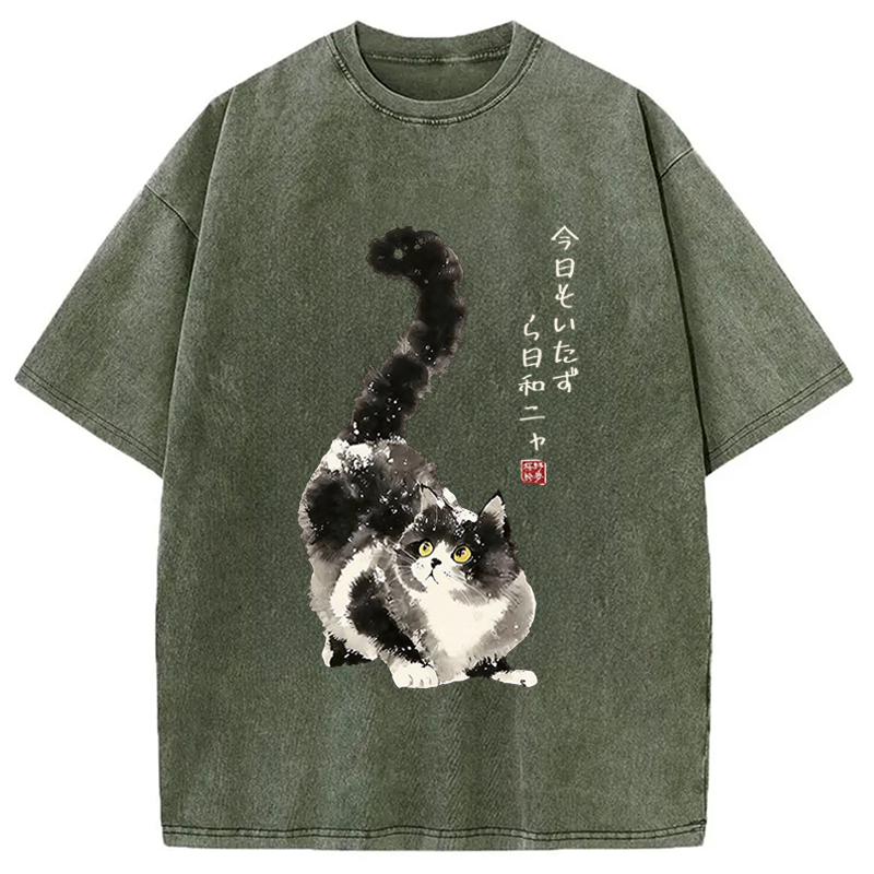 Tokyocanvas Every Day's A Prank Day Washed T-Shirt