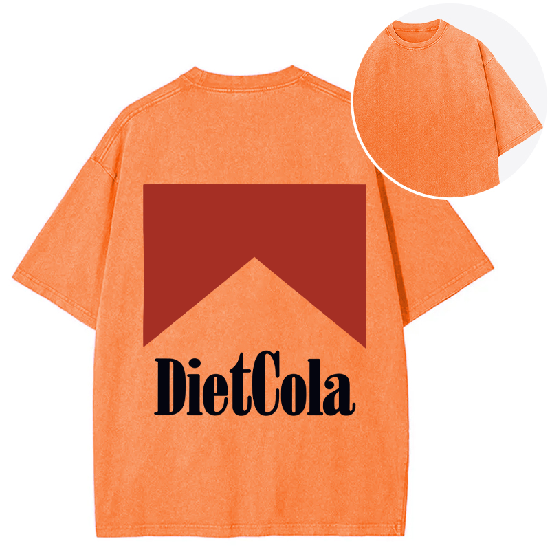 Tokyocanvas Diet Cola Marlboro Back Washed T-Shirt