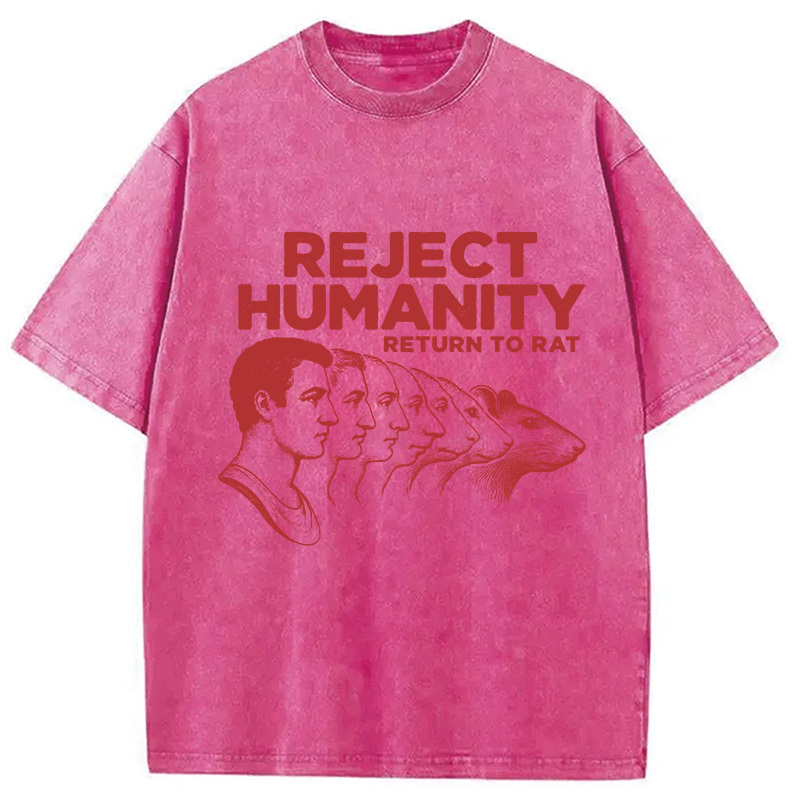 Tokyocanvas Vintage Reject Humanity Rat Washed T-Shirt