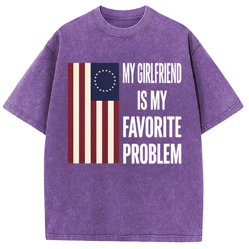 Tokyocanvas My Favorite Problem Funny Washed T-Shirt