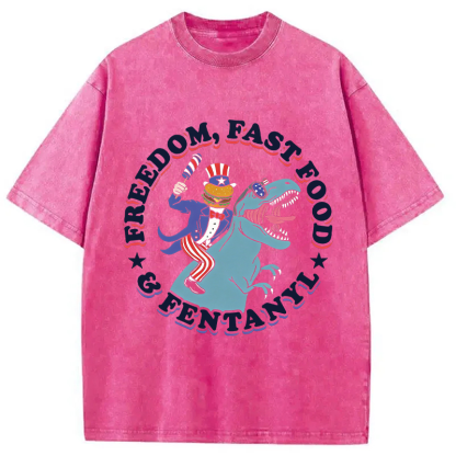 Tokyocanvas Freedom Fast Food Washed T-Shirt