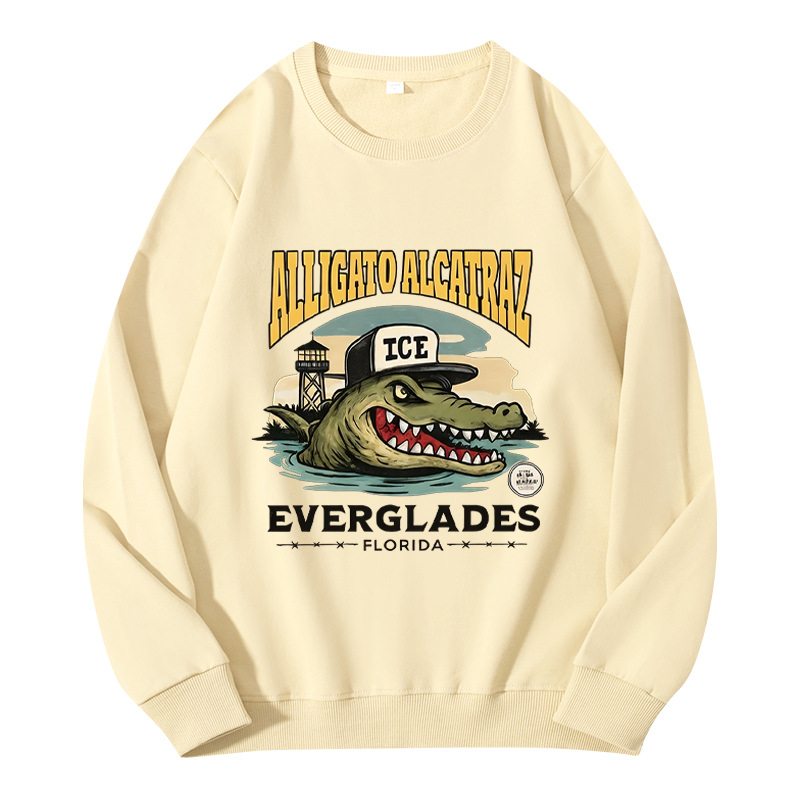 Tokyocanvas Vintage Alcatraz Alligator Classic Sweatshirt