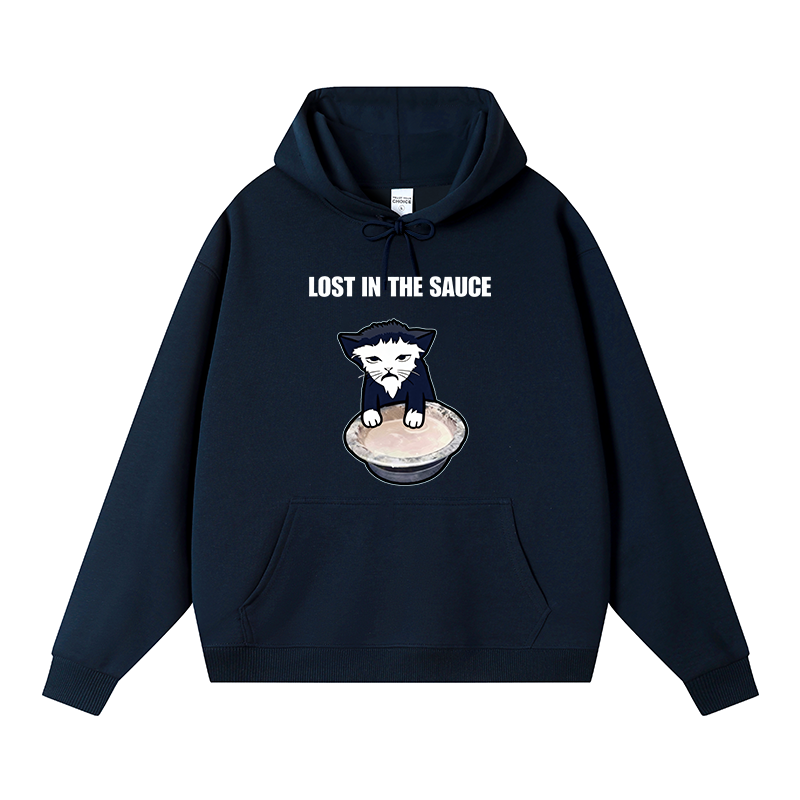 Tokyocanvas Lost In The Sauce Fleece Lined Hoodie
