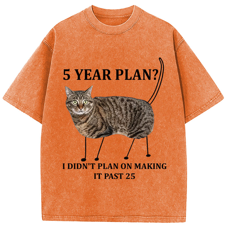 Tokyocanvas 5 Year Plan Unisex Washed T-Shirt