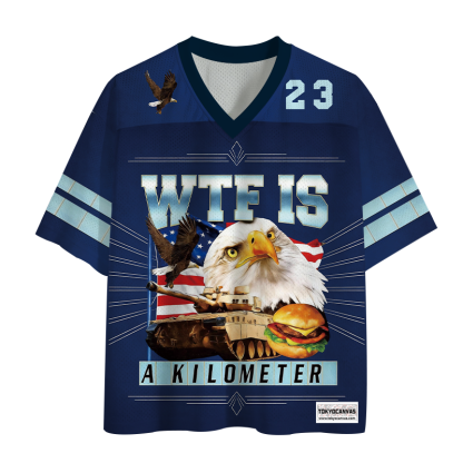 Tokyocanvas WTF Is A Kilometer Meme Mesh Jersey