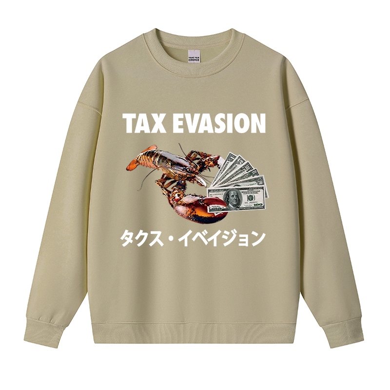 Tokyocanvas Tux Evasion Funny Fleece Lined Sweatshirt