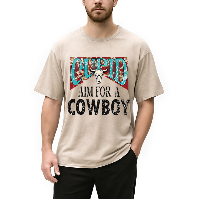 Tokyocanvas Cupid Aim For A Cowboy Washed T-Shirt