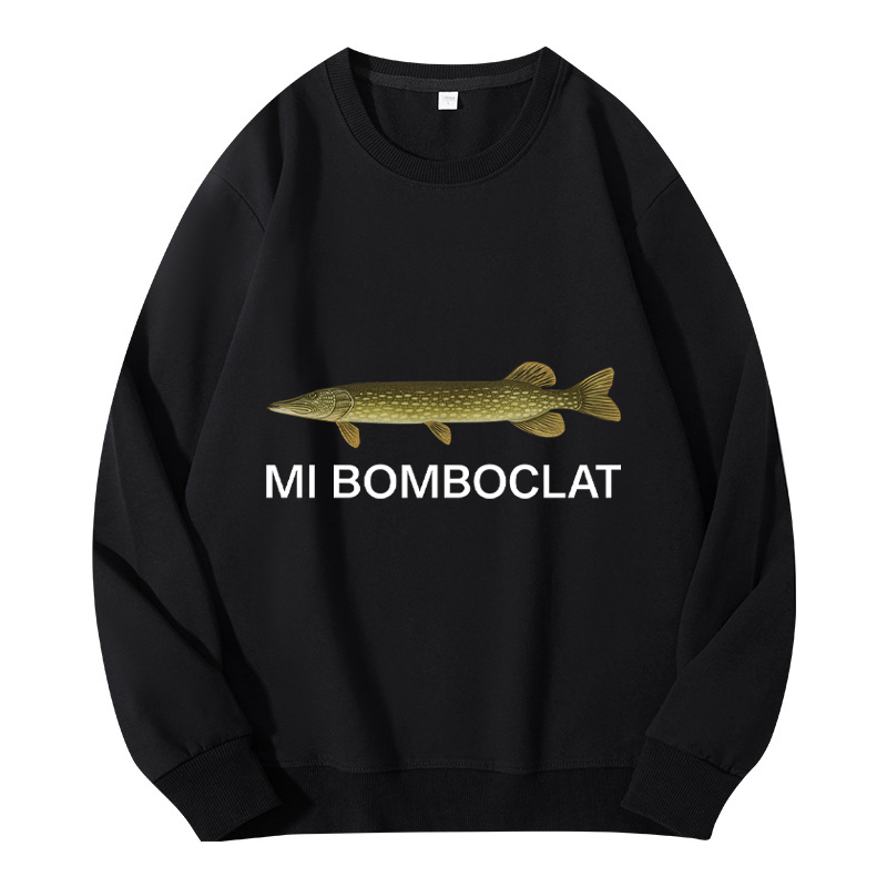 Tokyocanvas Mi Bomboclat Fish Meme Classic Sweatshirt