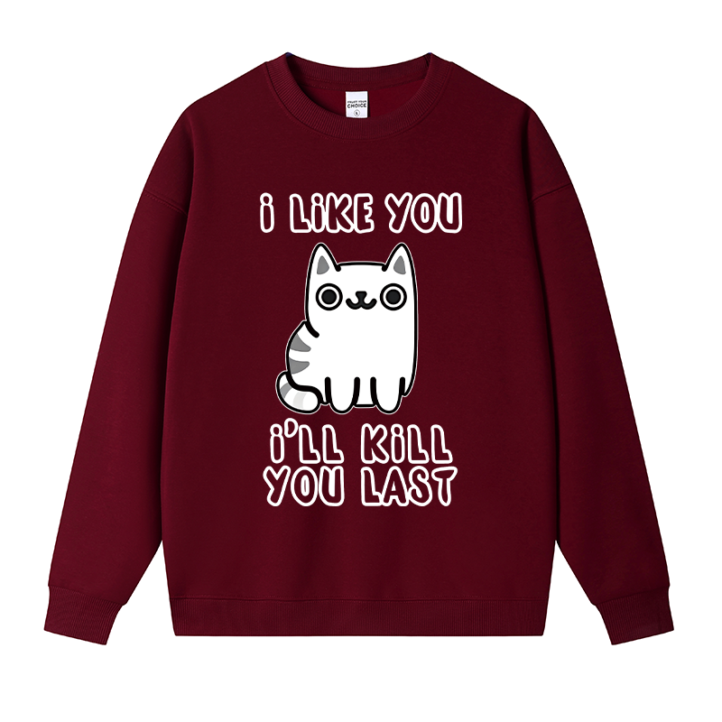 Tokyocanvas Cats And Humans Fleece Lined Sweatshirt