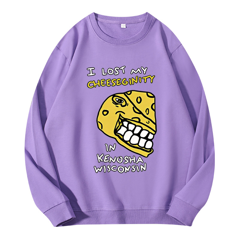 Tokyocanvas I Lost My Cheeseginity In Kenosha Wisconsin Food Humor Classic Sweatshirt