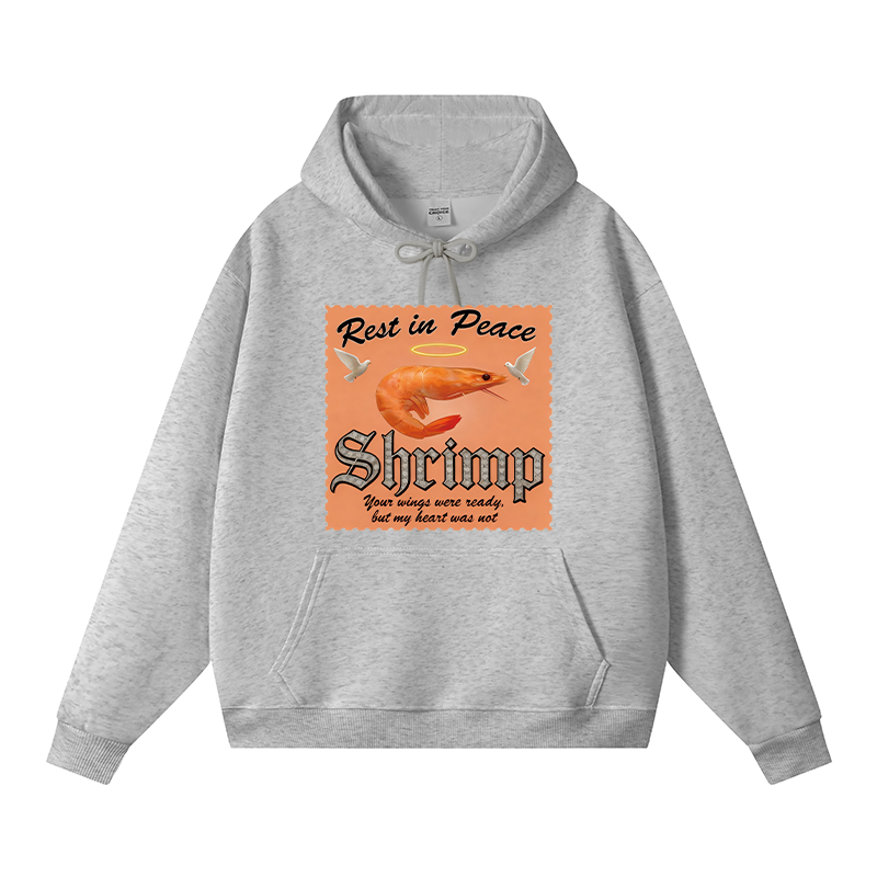 Tokyocanvas RIP SHRIMP Fleece Lined Hoodie