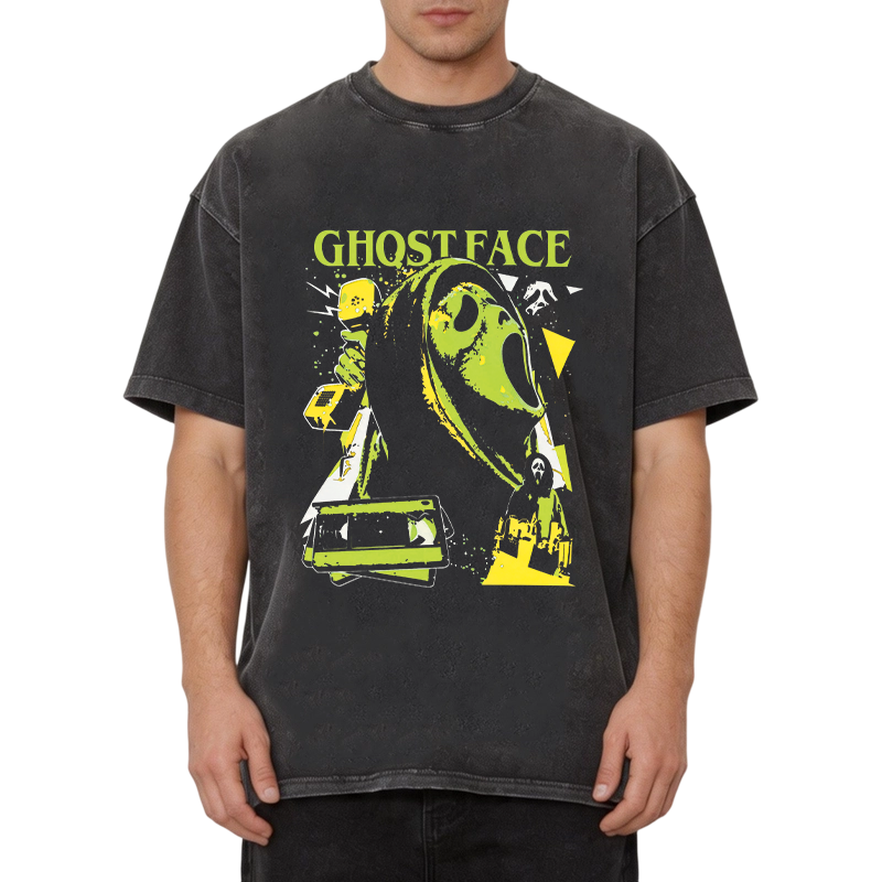 Tokyocanvas Ghost Face Washed T-Shirt