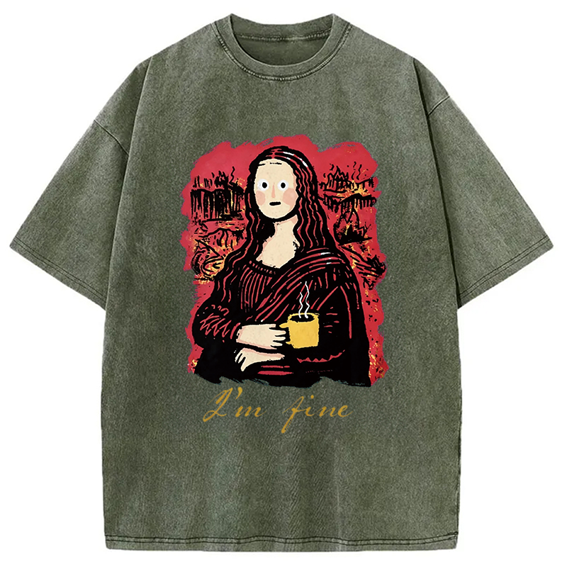 Tokyocanvas I'm Fine Art Washed T-Shirt