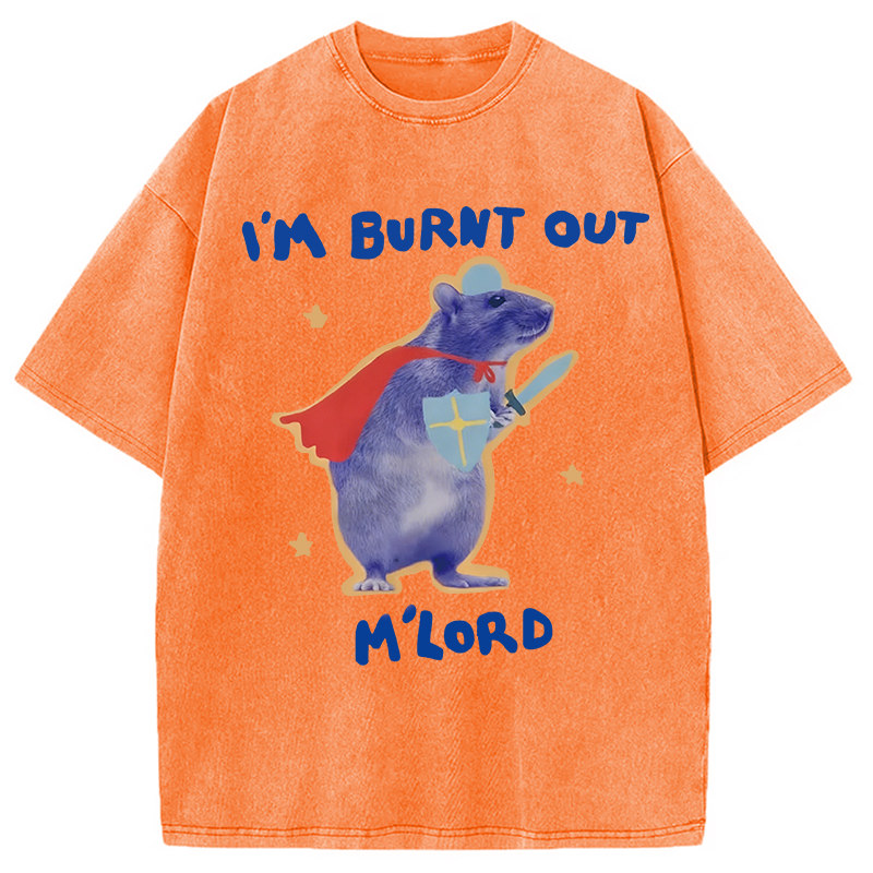 Tokyocanvas I'm Burnt Out M'lord Washed T-Shirt