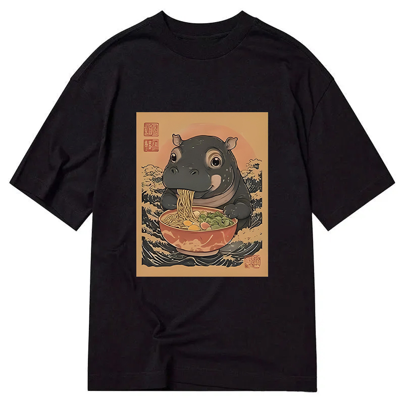 Tokyocanvas Moo Deng Eat Ramen Classic T-Shirt