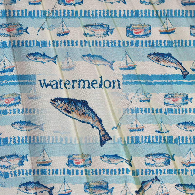 Tokyocanvas Watermelon Fish Casual Ugly Sweatshirt