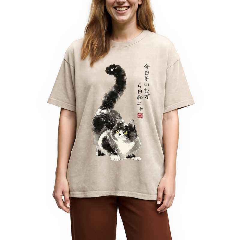 Tokyocanvas Every Day's A Prank Day Washed T-Shirt