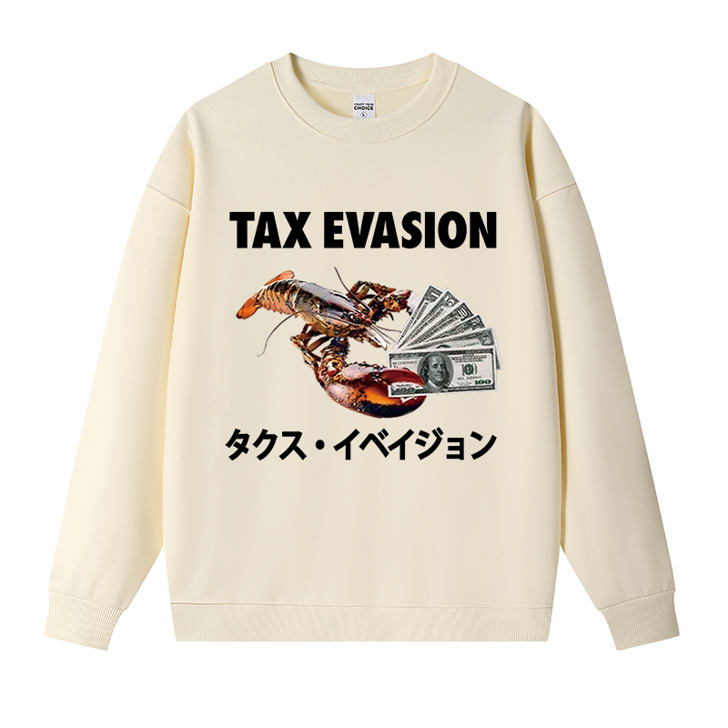 Tokyocanvas Tux Evasion Funny Fleece Lined Sweatshirt