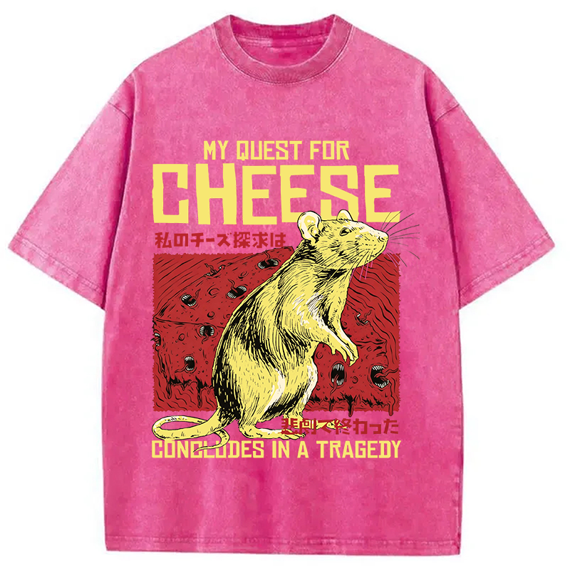 Tokyocanvas My Quest For Cheese Washed T-Shirt