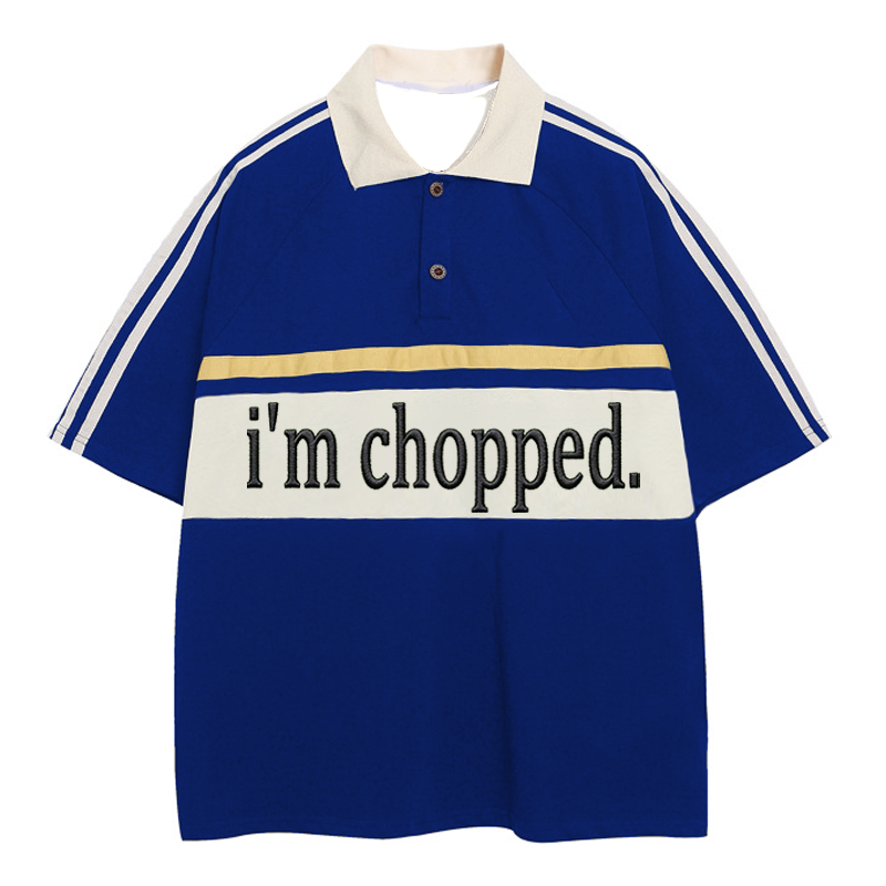 Tokyocanvas I'm Chopped Polo Embroidered T-Shirt
