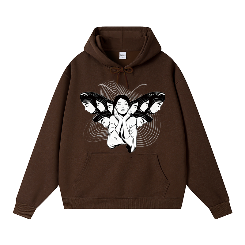 Tokyocanvas Echoes Of Self Fleece Lined Hoodie