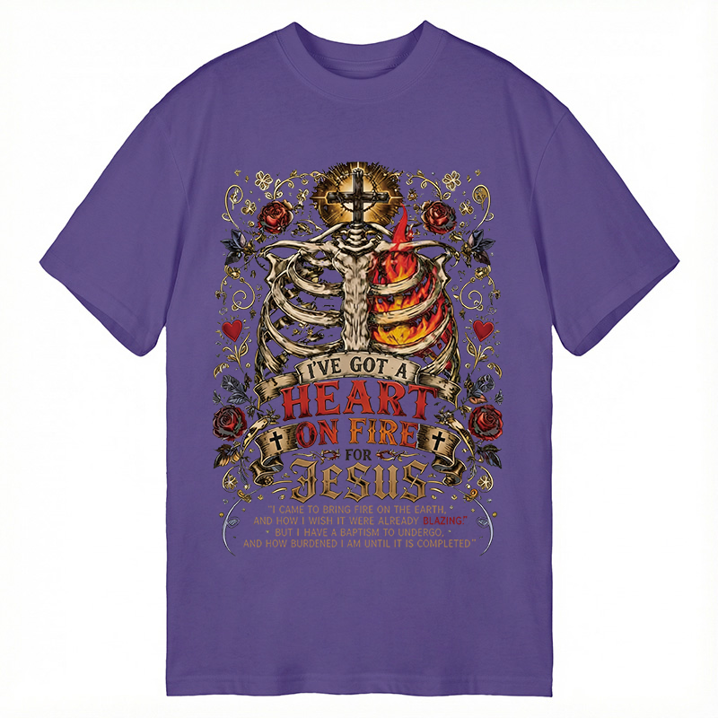 Tokyocanvas I've Got A Heart On Fire For Jesus Classic T-Shirt