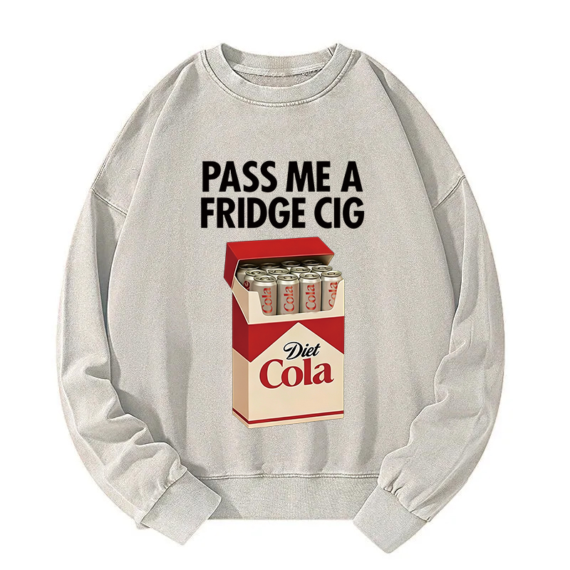 Tokyocanvas I Need A Diet Cola Washed Sweatshirt
